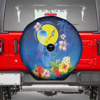 Palau Jellyfish Spare Tire Cover Ocean Heritage Tropical Plants - Polynesian Pride