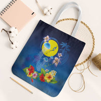 Palau Jellyfish Tote Bag Ocean Heritage Tropical Plants - Polynesian Pride