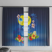 Palau Jellyfish Window Curtain Ocean Heritage Tropical Plants - Polynesian Pride