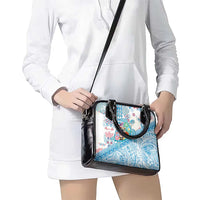 Hawaiian and Japanese Culture Together Shoulder Handbag Tropical Honu with Japanese Elements Blue Color LT03 - Polynesian Pride
