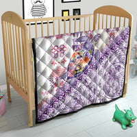 Hawaiian and Japanese Culture Together Quilt Tropical Honu with Japanese Elements Purple Color LT03 - Polynesian Pride