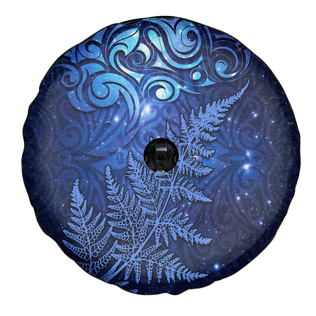 New Zealand Matariki Spare Tire Cover Maori Pattern and Silver Fern