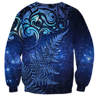 New Zealand Matariki Sweatshirt Maori Pattern and Silver Fern