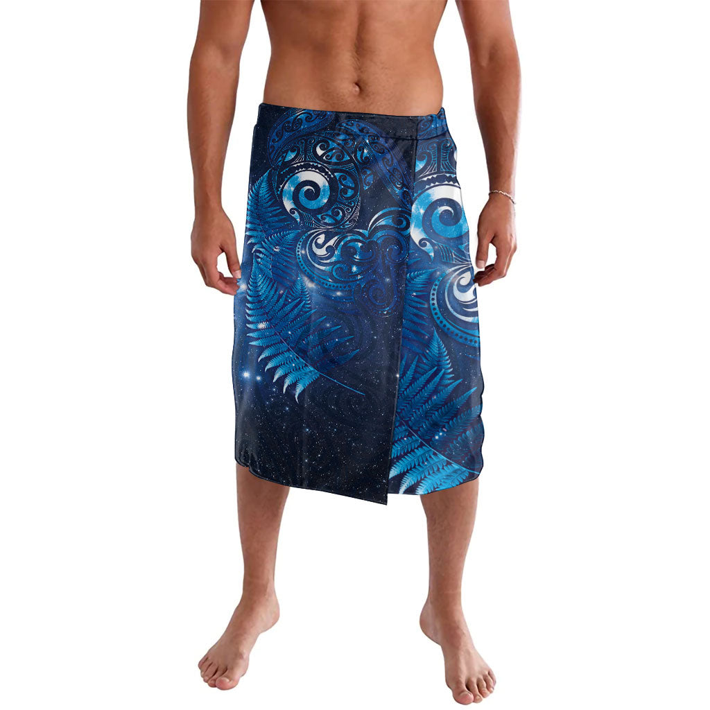 Aotearoa New Zealand New Year Lavalava Tribal Koru Tattoo Blue Galaxy Maori Silver Fern