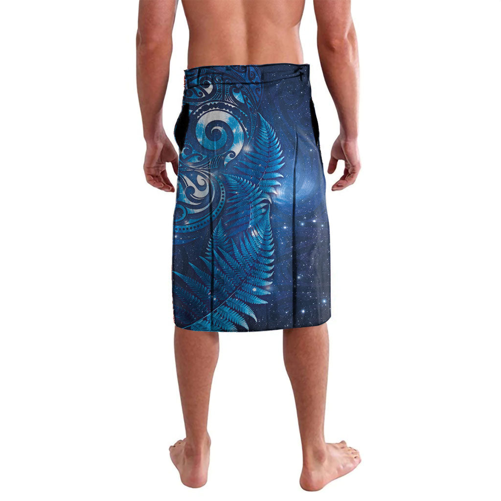 Aotearoa New Zealand New Year Lavalava Tribal Koru Tattoo Blue Galaxy Maori Silver Fern