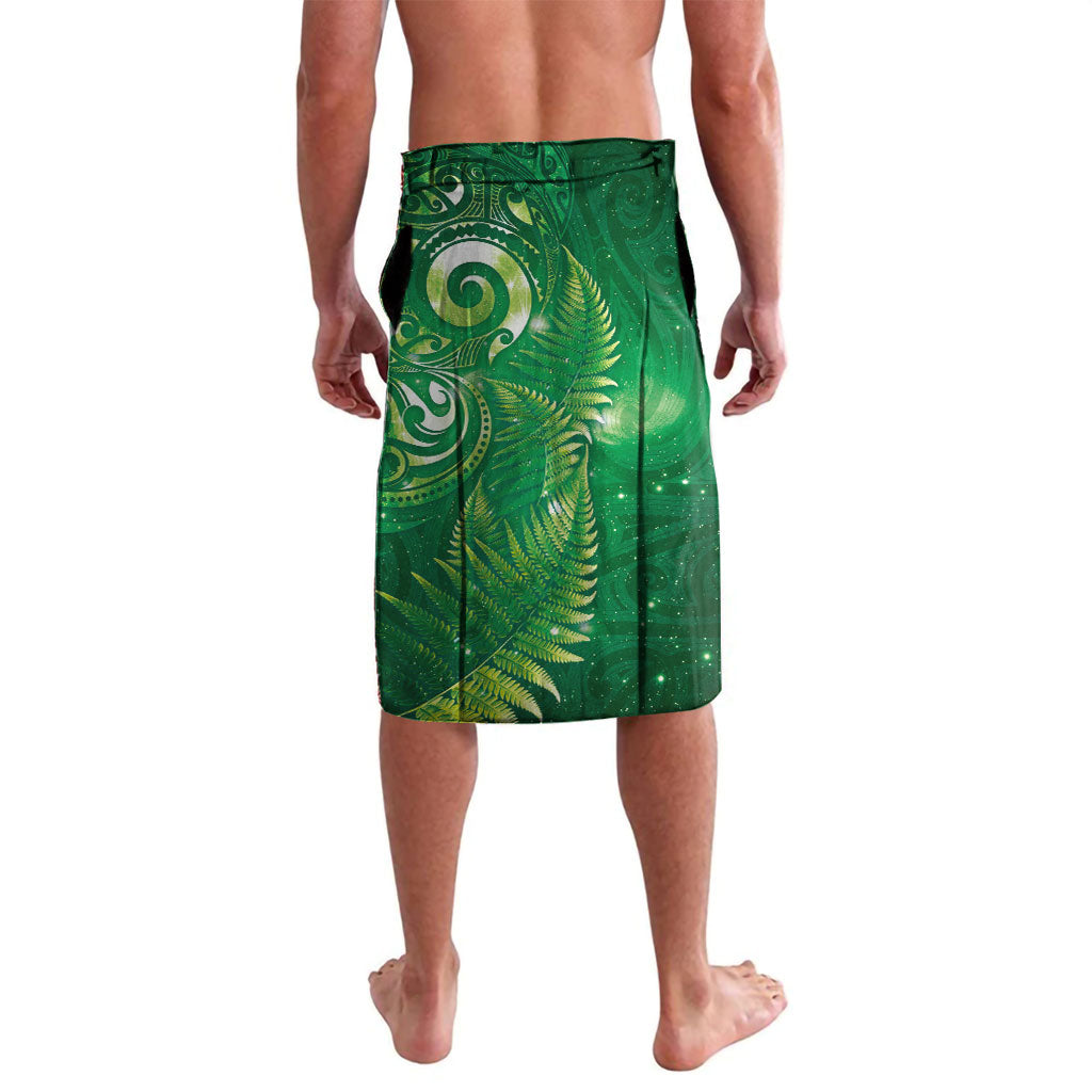 Aotearoa New Zealand New Year Lavalava Tribal Koru Tattoo Green Galaxy Maori Silver Fern