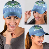 Aotearoa New Zealand New Year Classic Cap Maori Motifs with Silver Fern and Matariki Stars