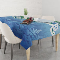 Aotearoa New Zealand New Year Tablecloth Maori Motifs with Silver Fern and Matariki Stars