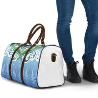 Aotearoa New Zealand New Year Travel Bag Maori Motifs with Silver Fern and Matariki Stars
