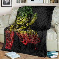 Aotearoa Moko Tribal Tattoo Blanket New Zealand Maori Penguin and Fantail Reggae Style LT03 - Polynesian Pride