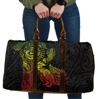 Aotearoa Moko Tribal Tattoo Travel Bag New Zealand Maori Penguin and Fantail Reggae Style