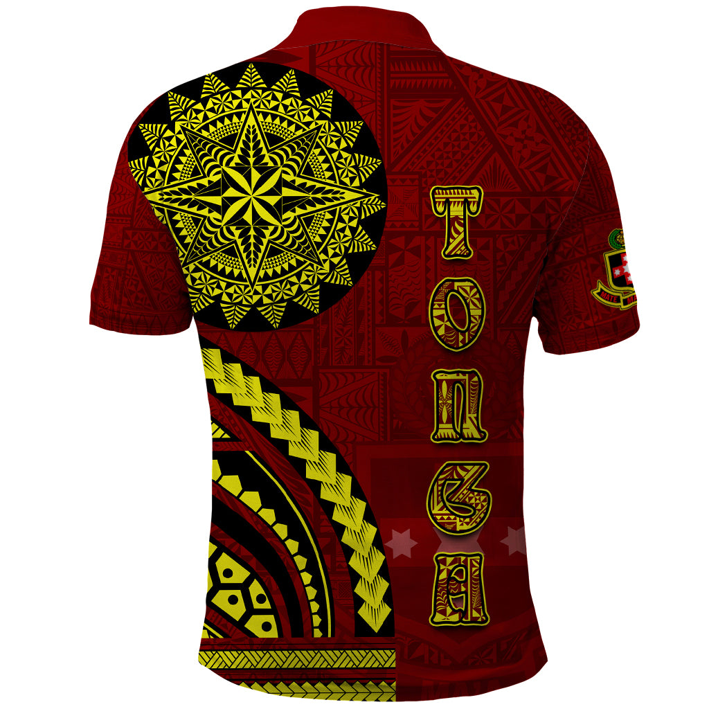 Kolisi Tonga Atele Polo Shirt Ngatu and Polynesian Pattern
