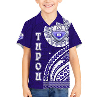 Tupou College Toloa Family Matching Puletasi and Hawaiian Shirt Ngatu and Polynesian Pattern