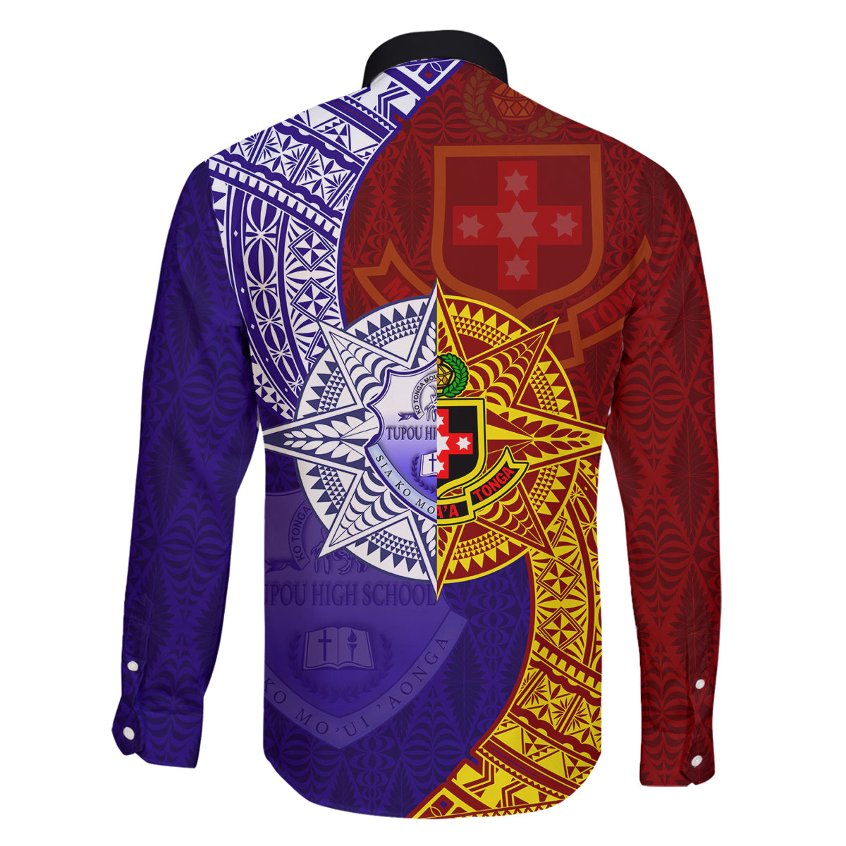 Kolisi Tonga Atele and Tupou College Toloa Family Matching Tank Maxi Dress and Hawaiian Shirt Ngatu and Polynesian Spiral Pattern