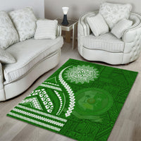 Liahona High School Area Rug Ngatu and Polynesian Pattern