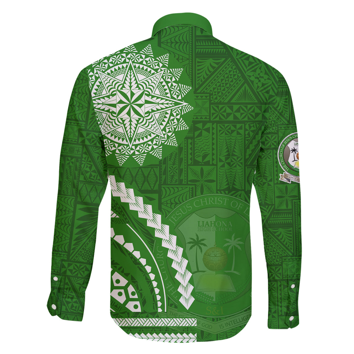 Liahona High School Family Matching Tank Maxi Dress and Hawaiian Shirt Ngatu and Polynesian Pattern