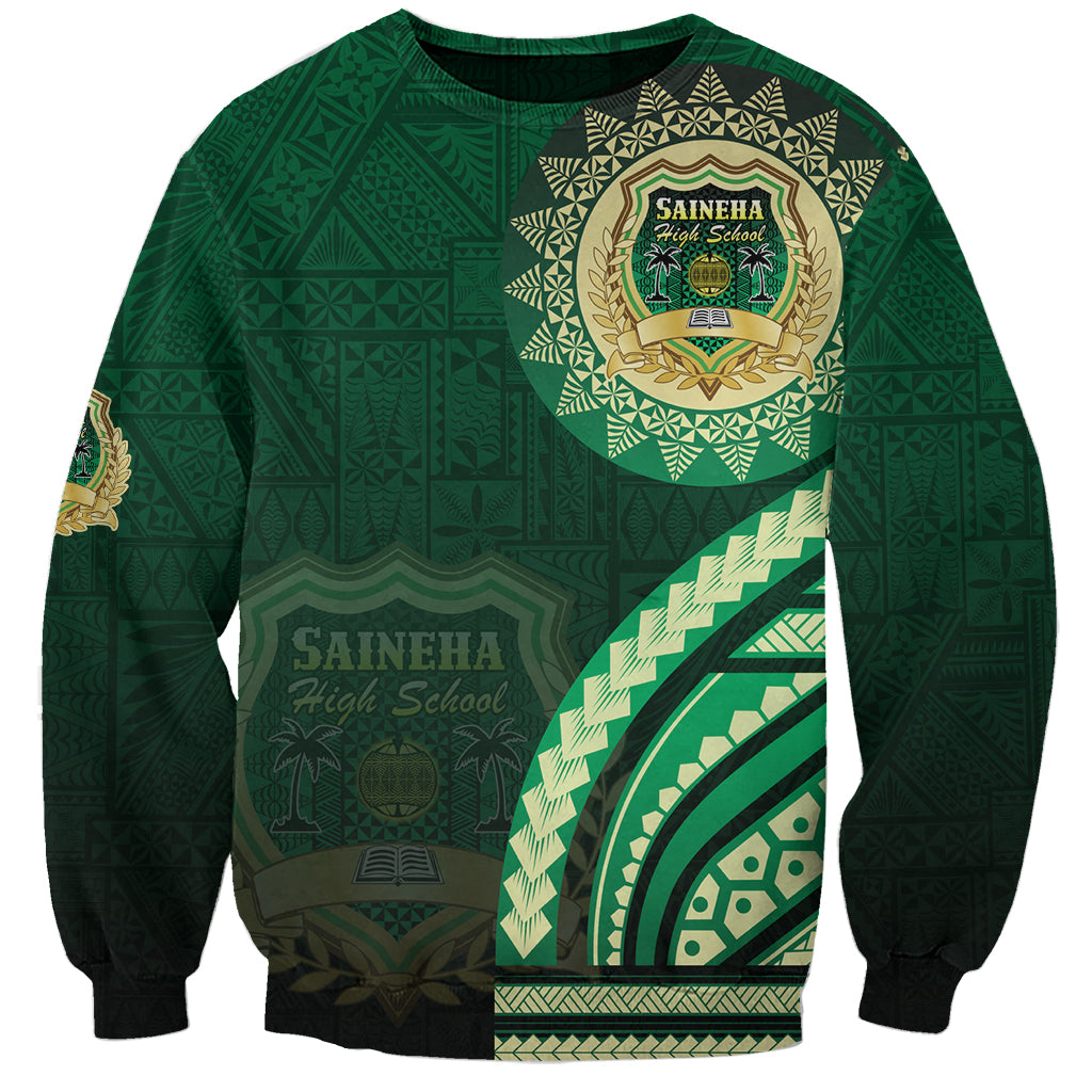 Saineha High School Sweatshirt Ngatu and Polynesian Pattern
