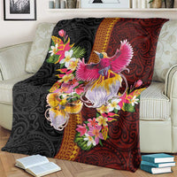Papua New Guinea Birds and Frangipani Blanket Melanesian Art Tattoos - Polynesian Pride