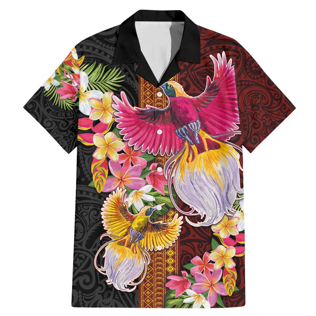 Papua New Guinea Birds and Frangipani Family Matching Mermaid Dress and Hawaiian Shirt Melanesian Art Tattoos - Polynesian Pride