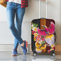 Papua New Guinea Birds and Frangipani Luggage Cover Melanesian Art Tattoos - Polynesian Pride
