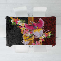 Papua New Guinea Birds and Frangipani Tablecloth Melanesian Art Tattoos - Polynesian Pride
