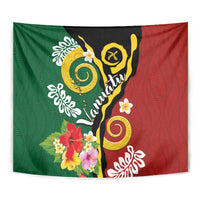 Melanesian Vanuatu Tribal Boar Tusk Tapestry Tropical Plants and Namele Motifs LT03 - Polynesian Pride
