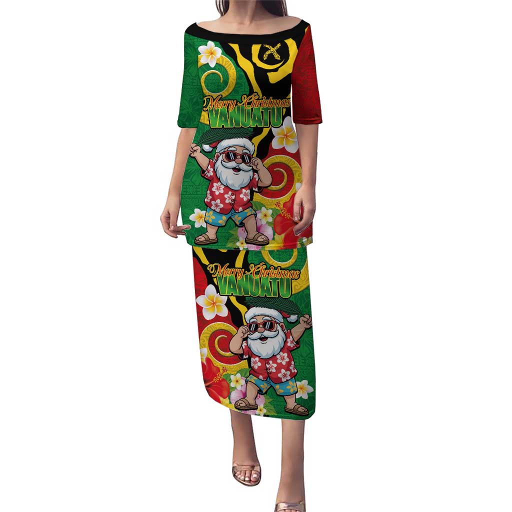 Vanuatu Christmas Puletasi Funny Santa with Namele and Boar Tusk Tribal - Polynesian Pride