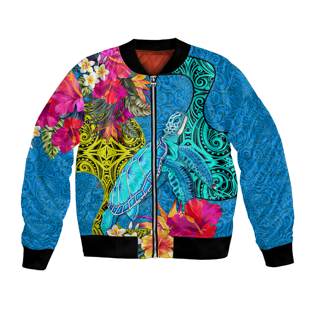 custom-polynesian-bomber-jacket-the-turtle-jung-flower-with-maori-pattern-ethnic-style