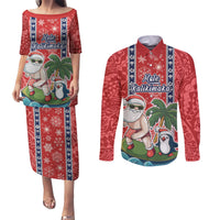 hawaii-christmas-couples-matching-puletasi-dress-and-long-sleeve-button-shirts-the-santa-surfing-hawaii-xmas-style