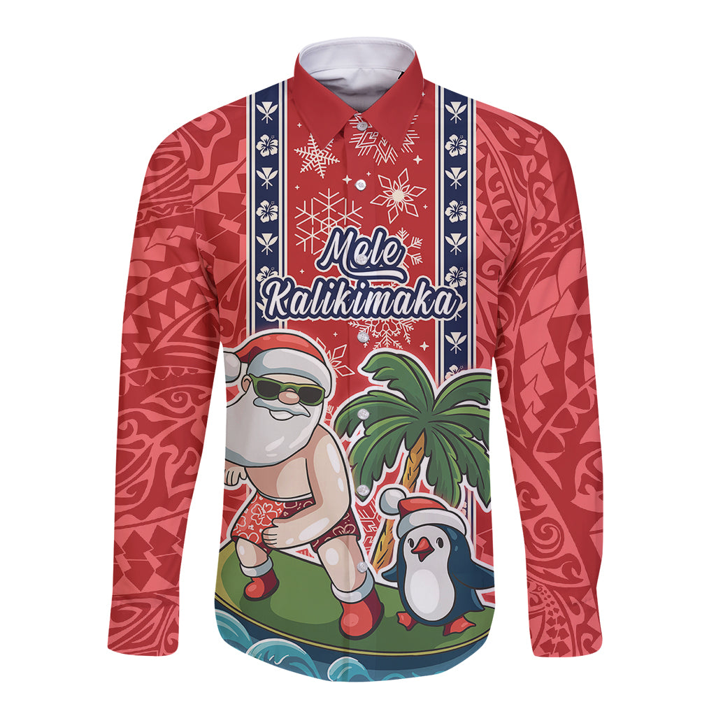 custom-hawaii-christmas-long-sleeve-button-shirt-the-santa-surfing-hawaii-xmas-style