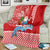 Custom Hawaii Mele Kalikimaka Blanket Santa Riding The DolPhin Mix Kakau Pattern Red Style LT03 - Polynesian Pride
