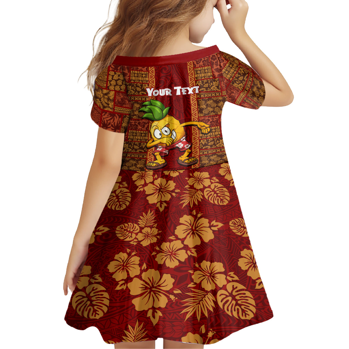 Custom Hawaii Family Matching Long Sleeve Bodycon Dress and Hawaiian Shirt Aloha Funny Pineapple Mix Kakau Hawaiian Tribal LT03 - Polynesian Pride