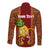 Custom Hawaii Long Sleeve Button Shirt Aloha Funny Pineapple Mix Kakau Hawaiian Tribal LT03 - Polynesian Pride