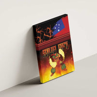 Samoan Siva Afi Canvas Wall Art Tribal Performers of Samoan Fire Knife Dancing LT03 - Polynesian Pride