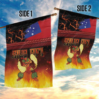 Samoan Siva Afi Garden Flag Tribal Performers of Samoan Fire Knife Dancing