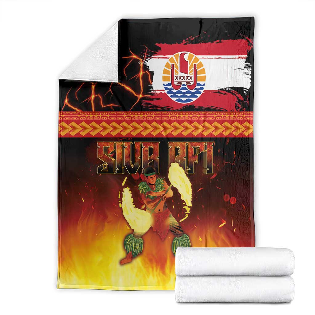 Tahitian Siva Afi Blanket Tribal Performers of Tahitian Fire Knife Dancing
