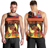 Tahitian Siva Afi Men Tank Top Tribal Performers of Tahitian Fire Knife Dancing