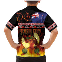 Aotearoa Siva Afi Family Matching Mermaid Dress and Hawaiian Shirt Tribal Performers of Aotearoa Fire Knife Dancing