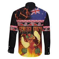 Aotearoa Siva Afi Family Matching Puletasi and Hawaiian Shirt Tribal Performers of Aotearoa Fire Knife Dancing