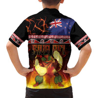 Aotearoa Siva Afi Family Matching Summer Maxi Dress and Hawaiian Shirt Tribal Performers of Aotearoa Fire Knife Dancing