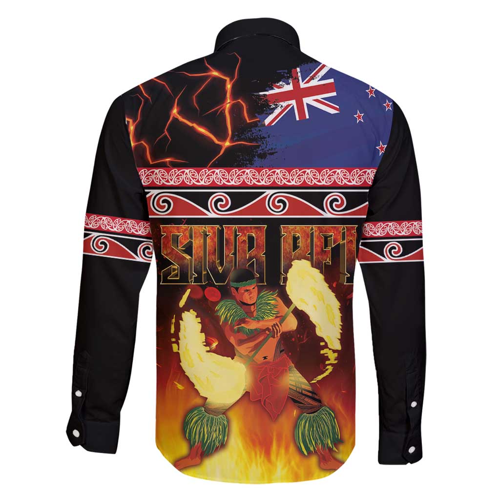 Aotearoa Siva Afi Family Matching Tank Maxi Dress and Hawaiian Shirt Tribal Performers of Aotearoa Fire Knife Dancing