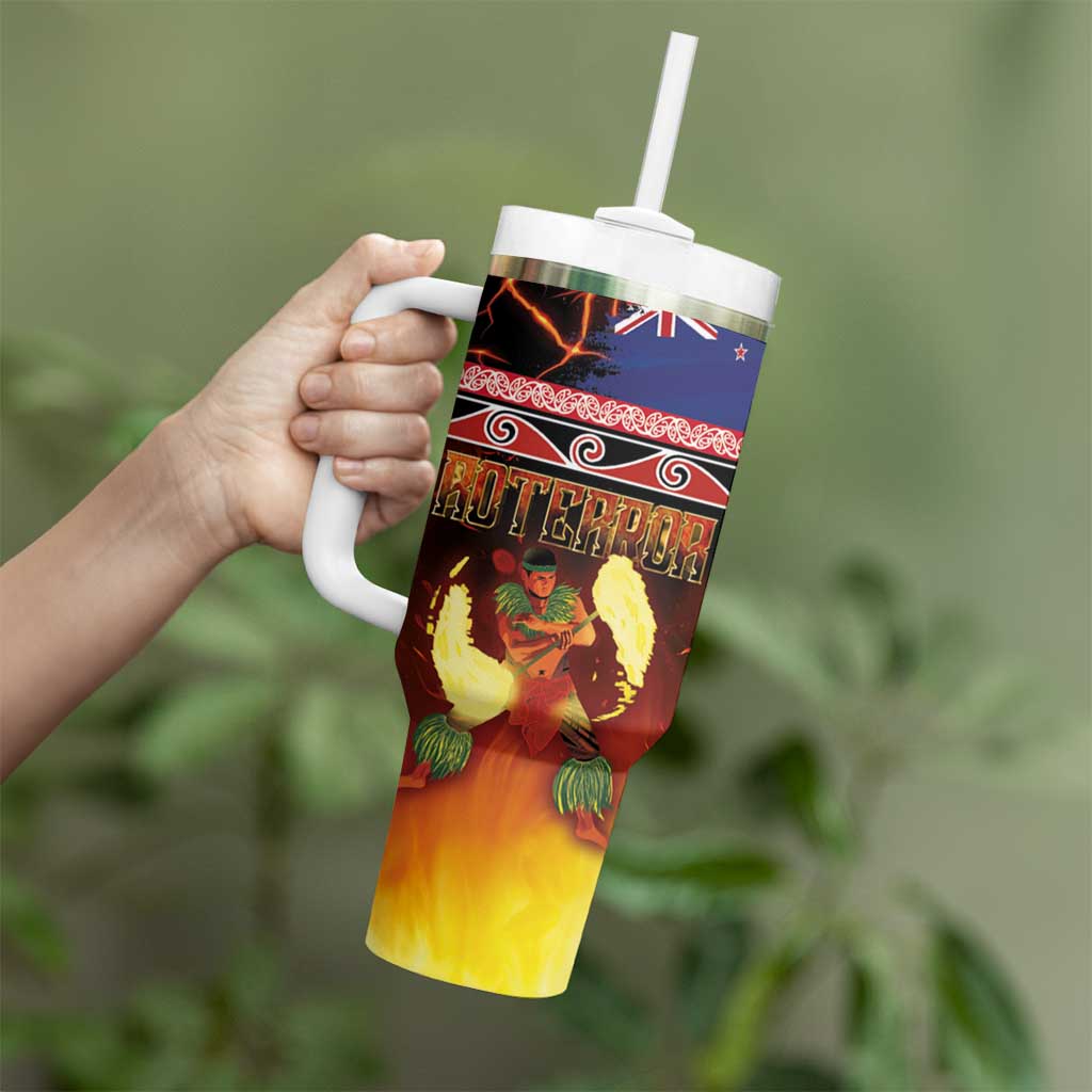 Aotearoa Siva Afi Tumbler With Handle Tribal Performers of Aotearoa Fire Knife Dancing