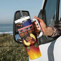 Aotearoa Siva Afi Tumbler With Handle Tribal Performers of Aotearoa Fire Knife Dancing