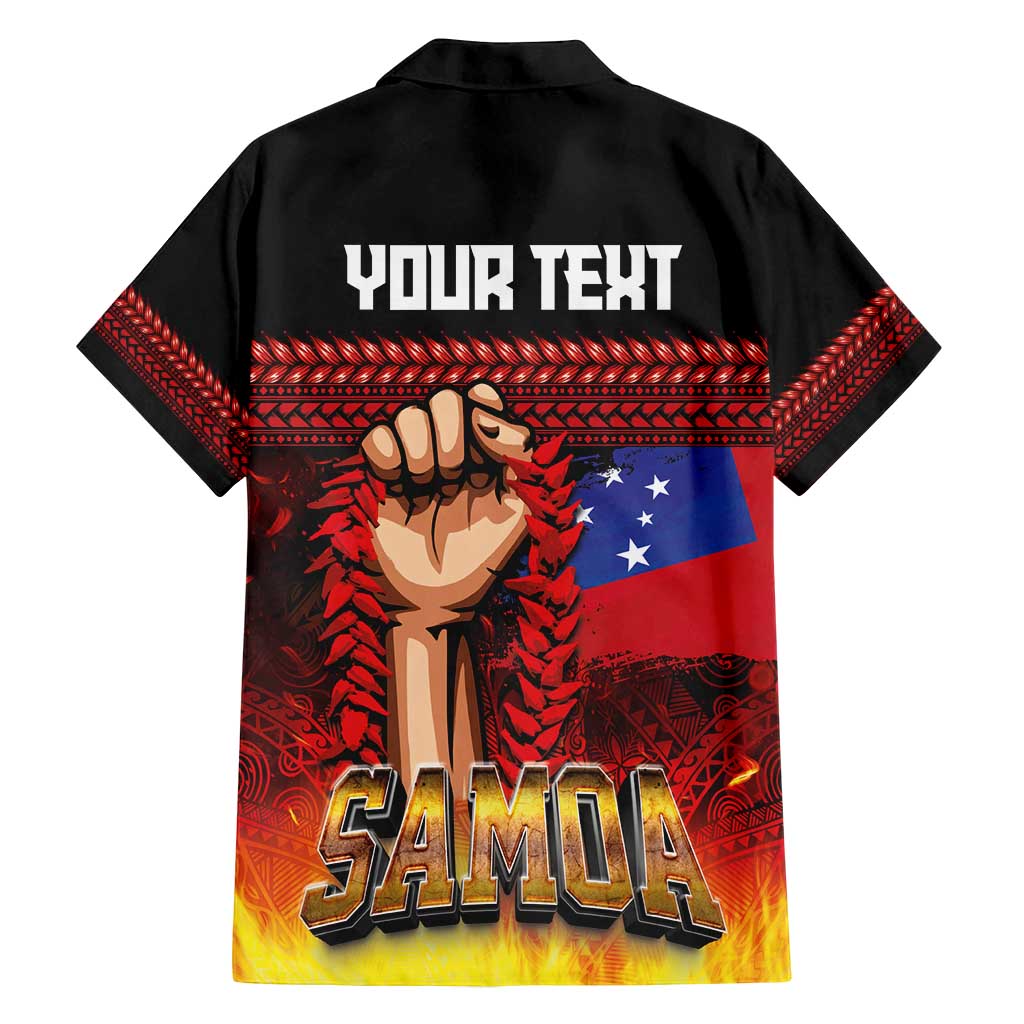 Personalised Samoan Spirit - Samoa Tribal Heritage Family Matching Off Shoulder Short Dress and Hawaiian Shirt