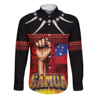 Personalised Samoan Spirit - Samoa Tribal Heritage Family Matching Tank Maxi Dress and Hawaiian Shirt