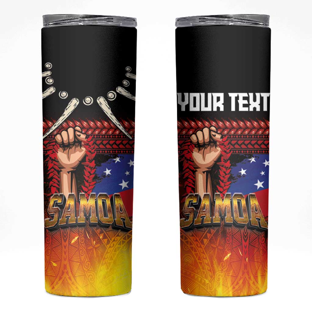 Personalised Samoan Spirit - Samoa Tribal Heritage Skinny Tumbler