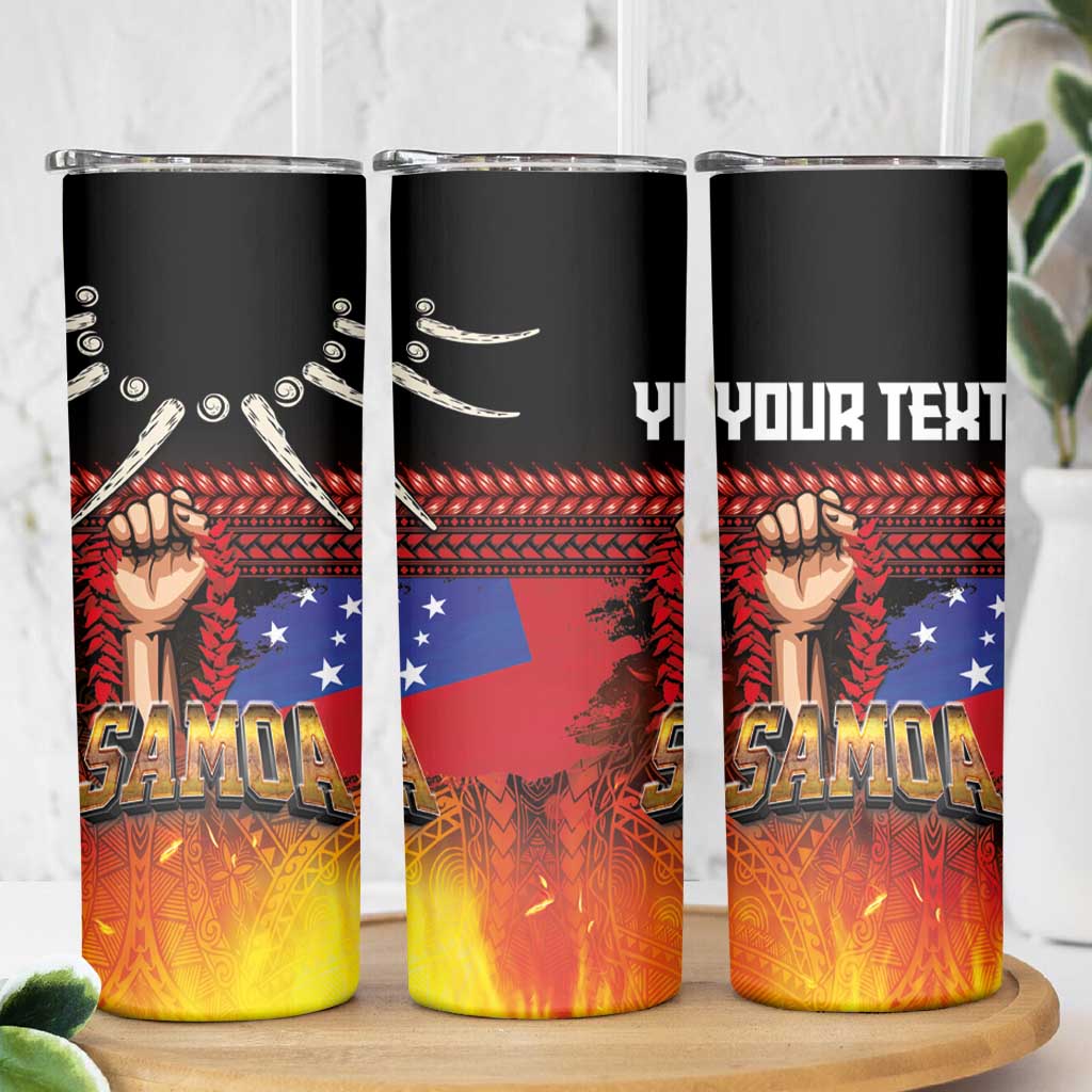 Personalised Samoan Spirit - Samoa Tribal Heritage Skinny Tumbler