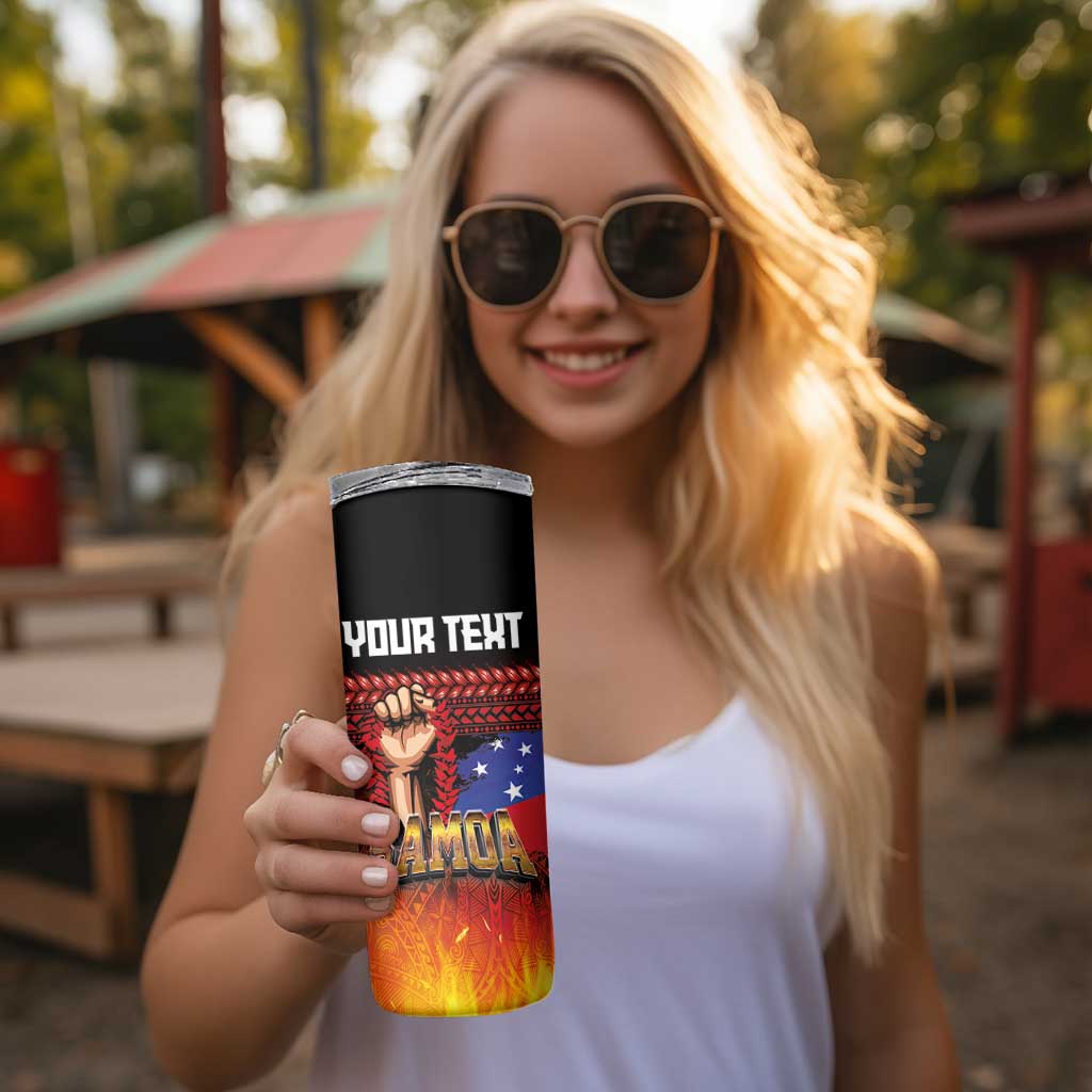 Personalised Samoan Spirit - Samoa Tribal Heritage Skinny Tumbler