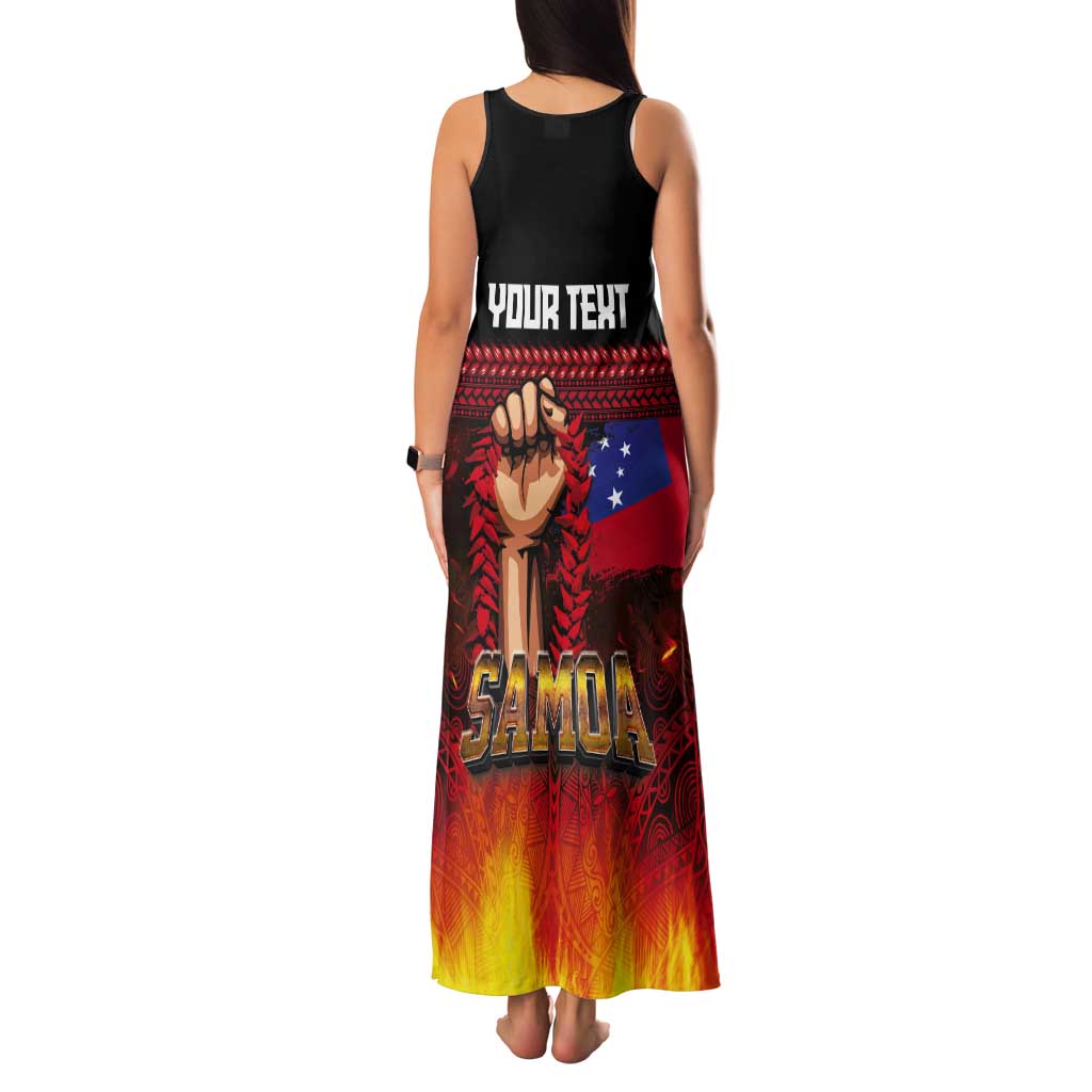 Personalised Samoan Spirit - Samoa Tribal Heritage Tank Maxi Dress