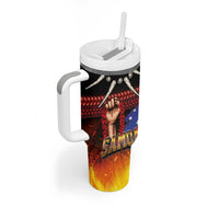 Personalised Samoan Spirit - Samoa Tribal Heritage Tumbler With Handle